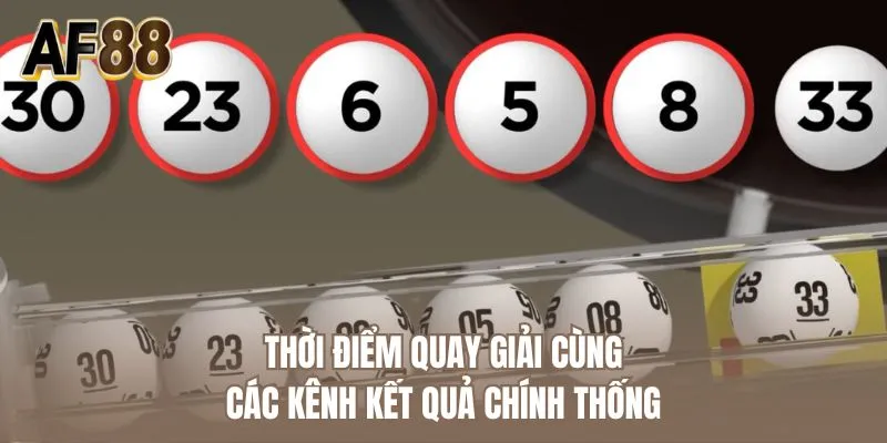 Thời điểm quay giải cùng các kênh kết quả chính thống